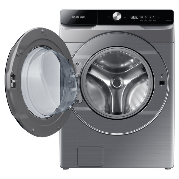 삼성전자 그랑데AI 세탁기 WF21T6500KP 21kg 이녹스실버 드럼세탁기 세제자동투입 스마트싱스